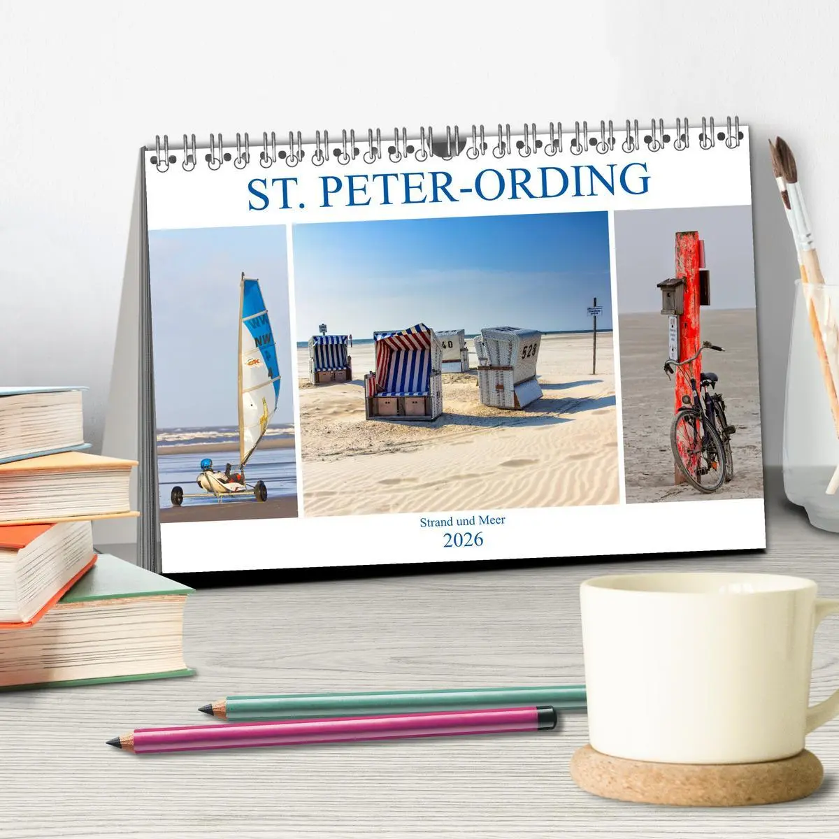 Bild: 9783457905531 | ST. PETER ORDING Strand und Meer (Tischkalender 2026 DIN A5 quer),...