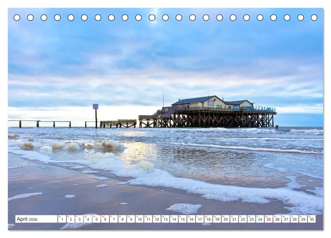 Bild: 9783457905531 | ST. PETER ORDING Strand und Meer (Tischkalender 2026 DIN A5 quer),...