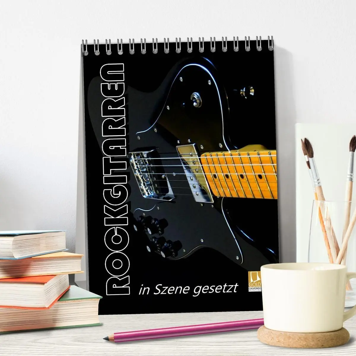 Bild: 9783594145531 | ROCKGITARREN in Szene gesetzt / Geburtstagskalender (Tischkalender...