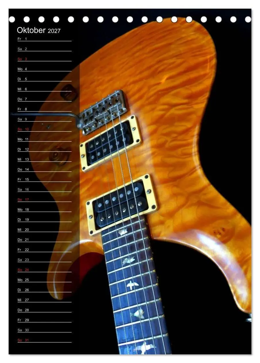 Bild: 9783594145531 | ROCKGITARREN in Szene gesetzt / Geburtstagskalender (Tischkalender...