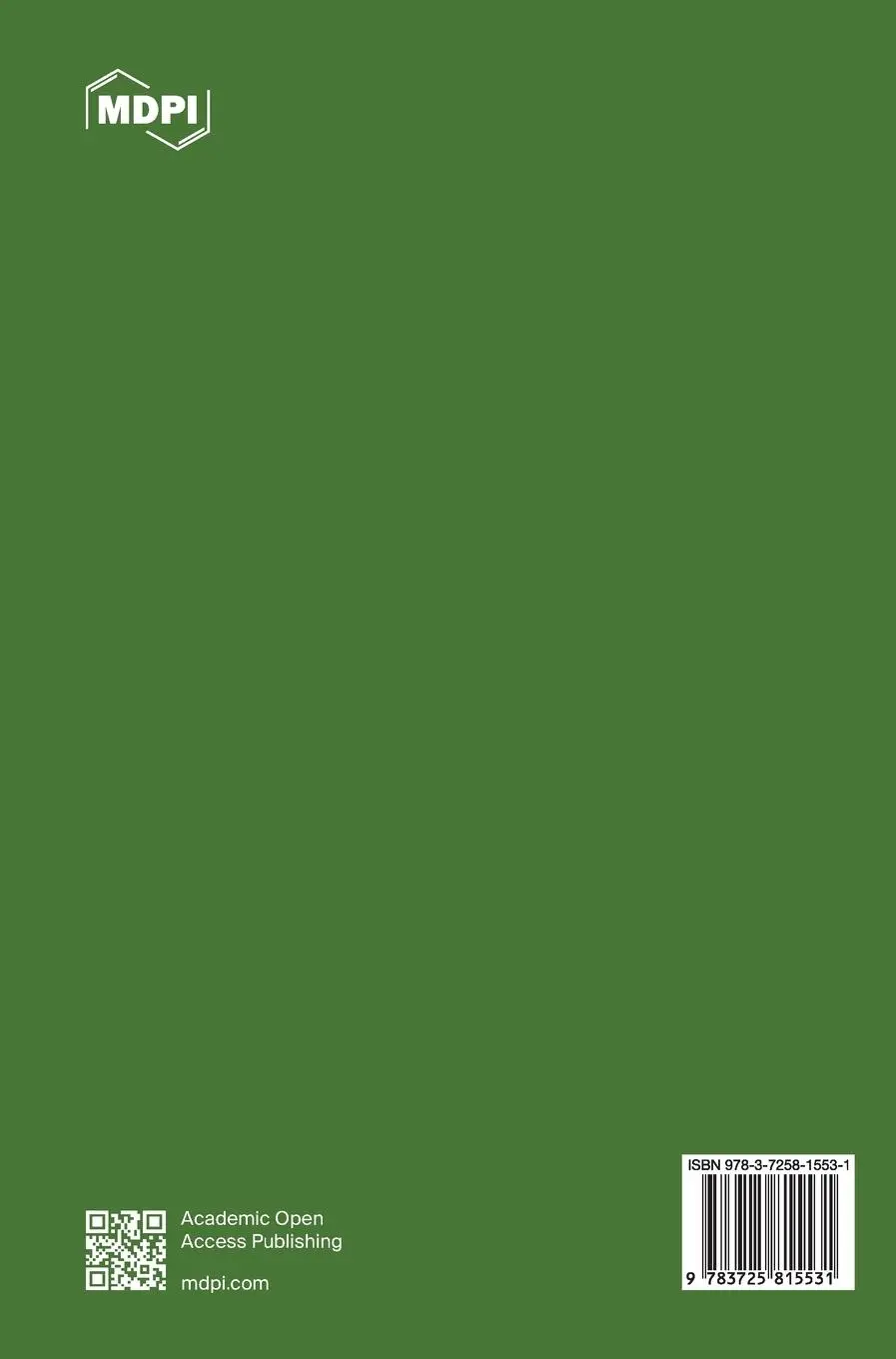 Rückseite: 9783725815531 | Arctic and Alpine Plants | Buch | Englisch | 2024 | MDPI AG