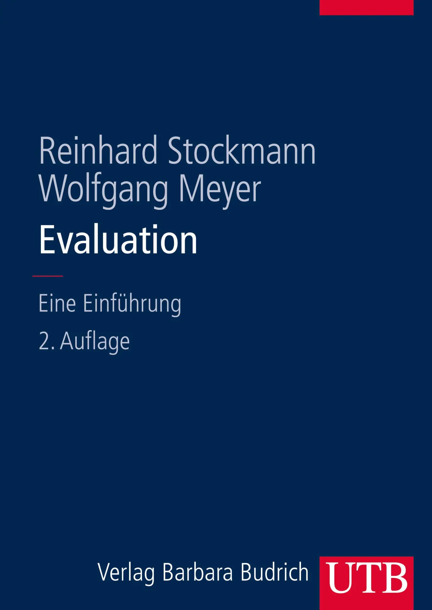 Cover: 9783825285531 | Evaluation | Eine Einführung | Reinhard Stockmann (u. a.) | Buch