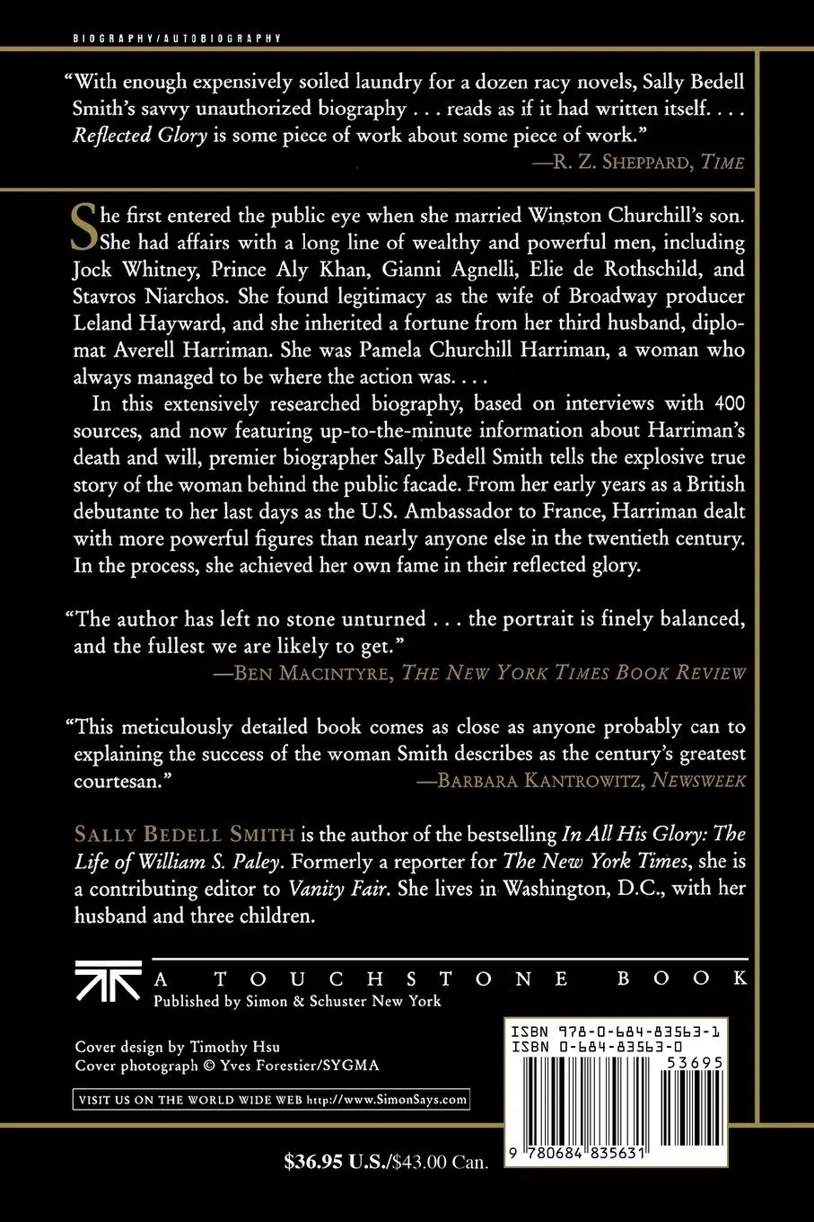 Rückseite: 9780684835631 | Reflected Glory | Sally Bedell Smith | Taschenbuch | Englisch | 1997