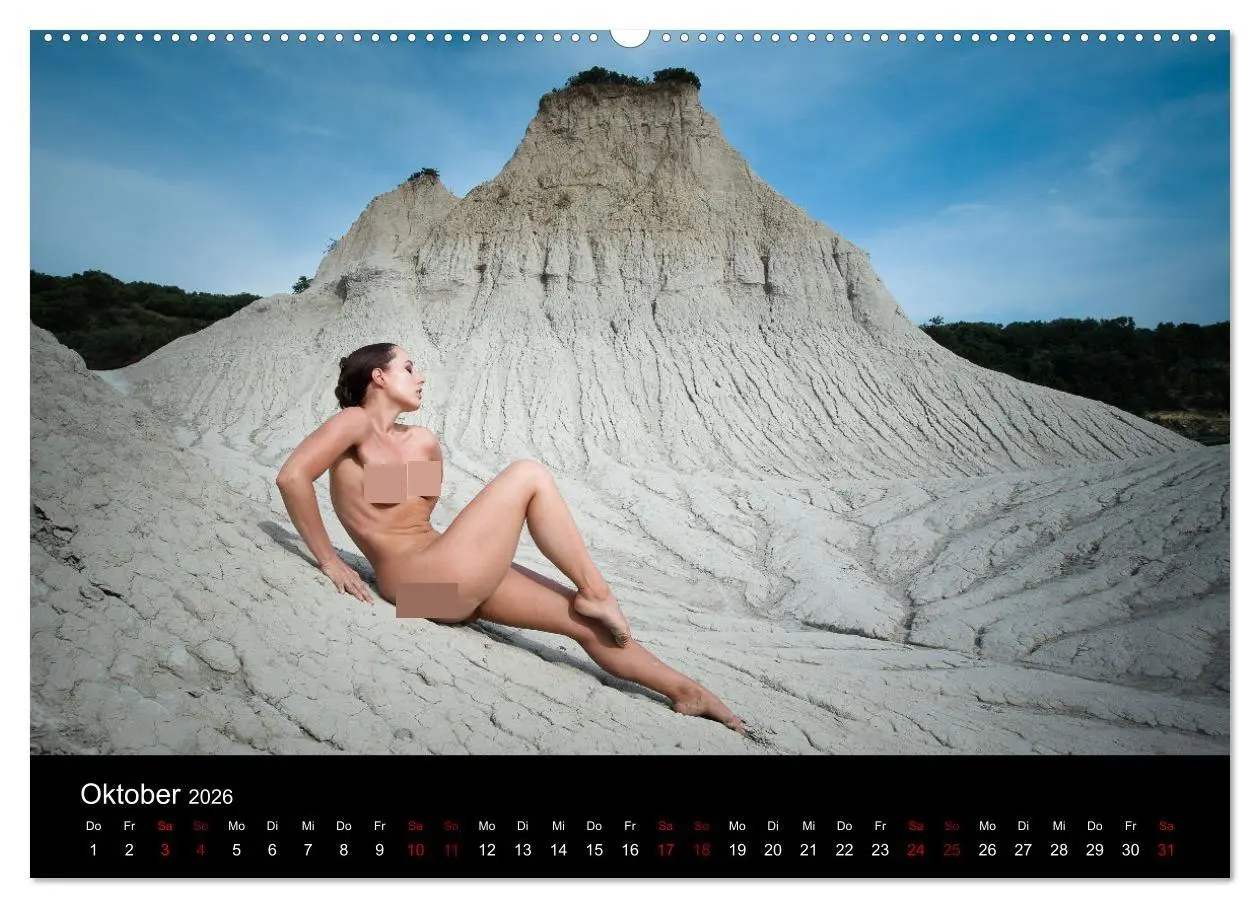 Bild: 9783457445631 | Aktfotografie auf Felsen (hochwertiger Premium Wandkalender 2026...
