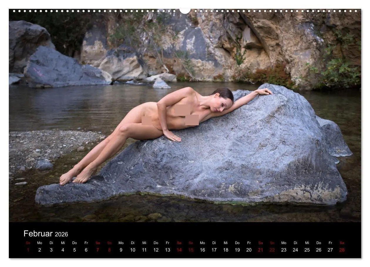 Bild: 9783457445631 | Aktfotografie auf Felsen (hochwertiger Premium Wandkalender 2026...