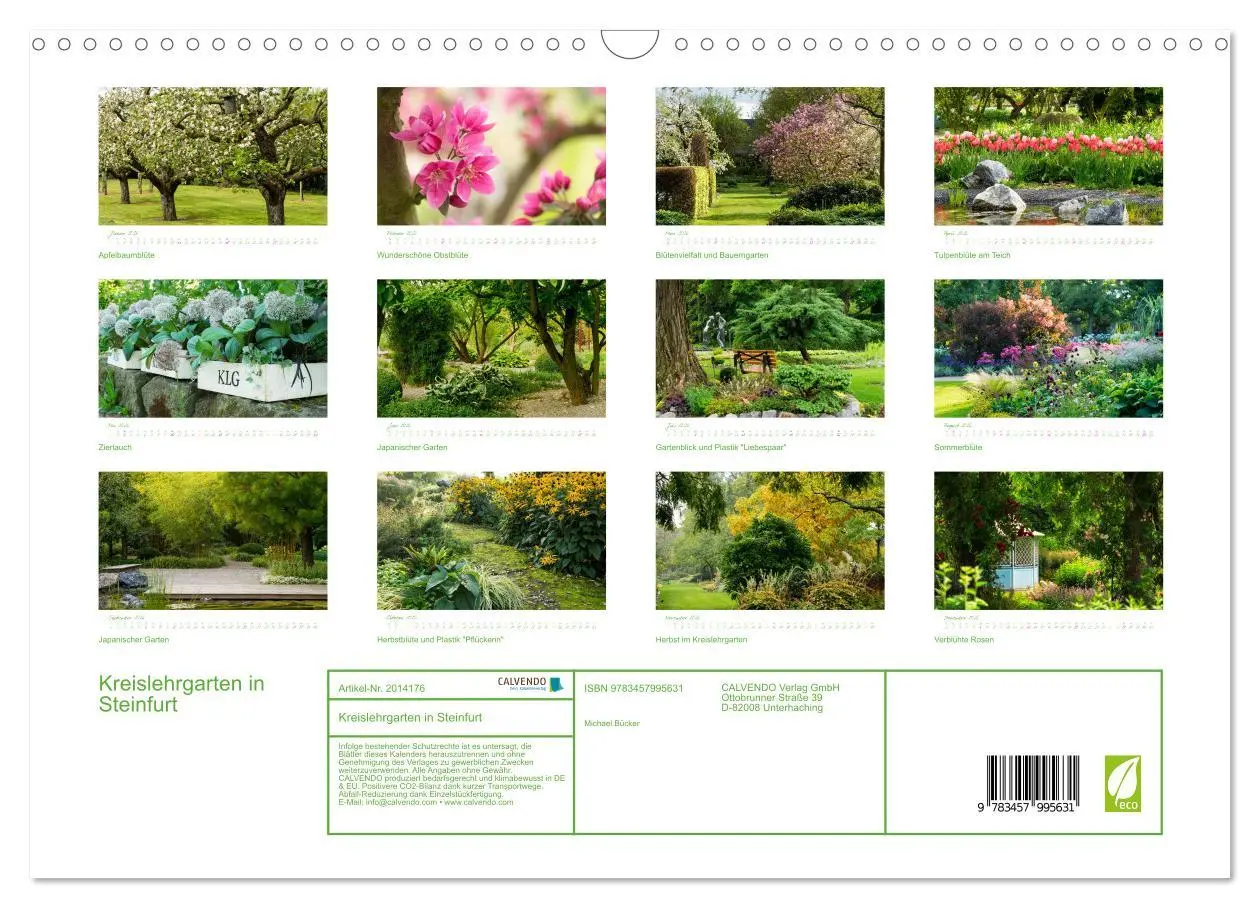 Bild: 9783457995631 | Kreislehrgarten in Steinfurt (Wandkalender 2026 DIN A3 quer),...