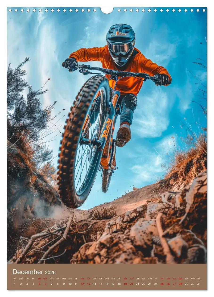 Bild: 9783516535631 | Downhill Adrenaline (Wall Calendar 2026 DIN A3 portrait), CALVENDO...