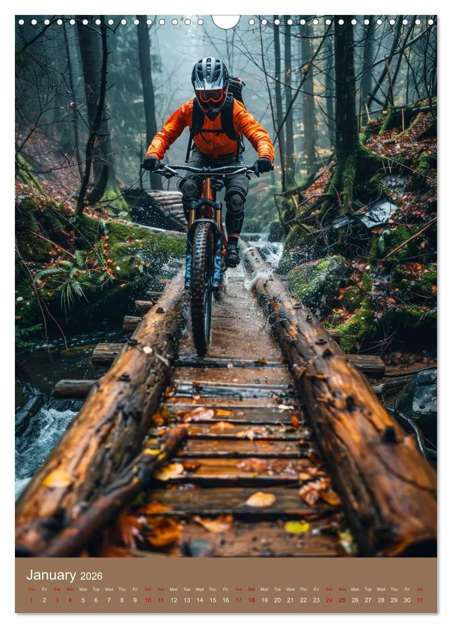Bild: 9783516535631 | Downhill Adrenaline (Wall Calendar 2026 DIN A3 portrait), CALVENDO...