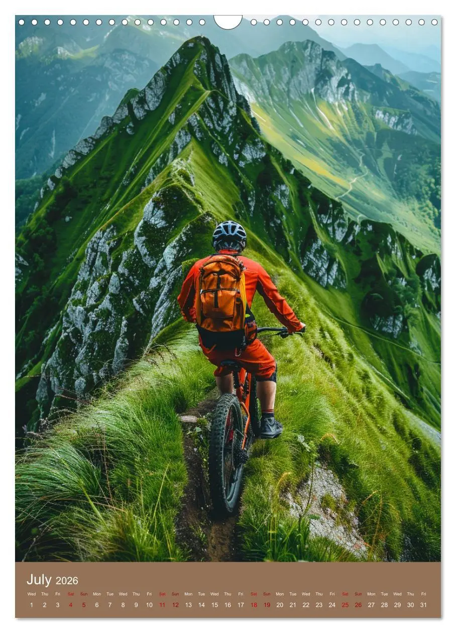 Bild: 9783516535631 | Downhill Adrenaline (Wall Calendar 2026 DIN A3 portrait), CALVENDO...