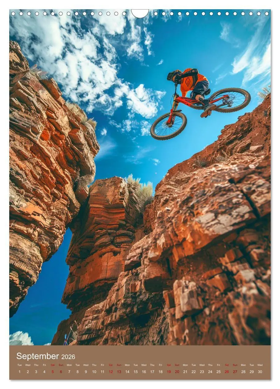 Bild: 9783516535631 | Downhill Adrenaline (Wall Calendar 2026 DIN A3 portrait), CALVENDO...