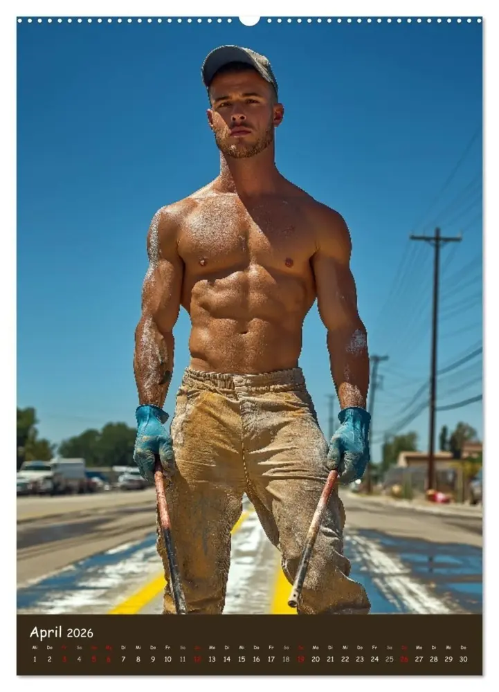Bild: 9783516605631 | Harte Männer - Sexy Bauarbeiter mit Sixpack (hochwertiger Premium...