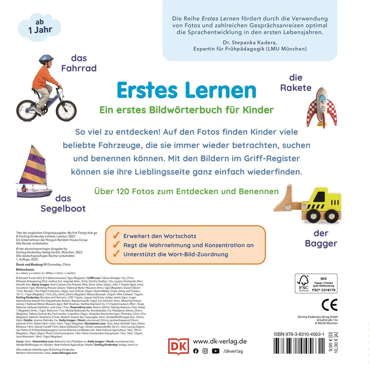 Rückseite: 9783831045631 | Erstes Lernen. Fahrzeuge | DK Verlag - Kids | Buch | Erstes Lernen