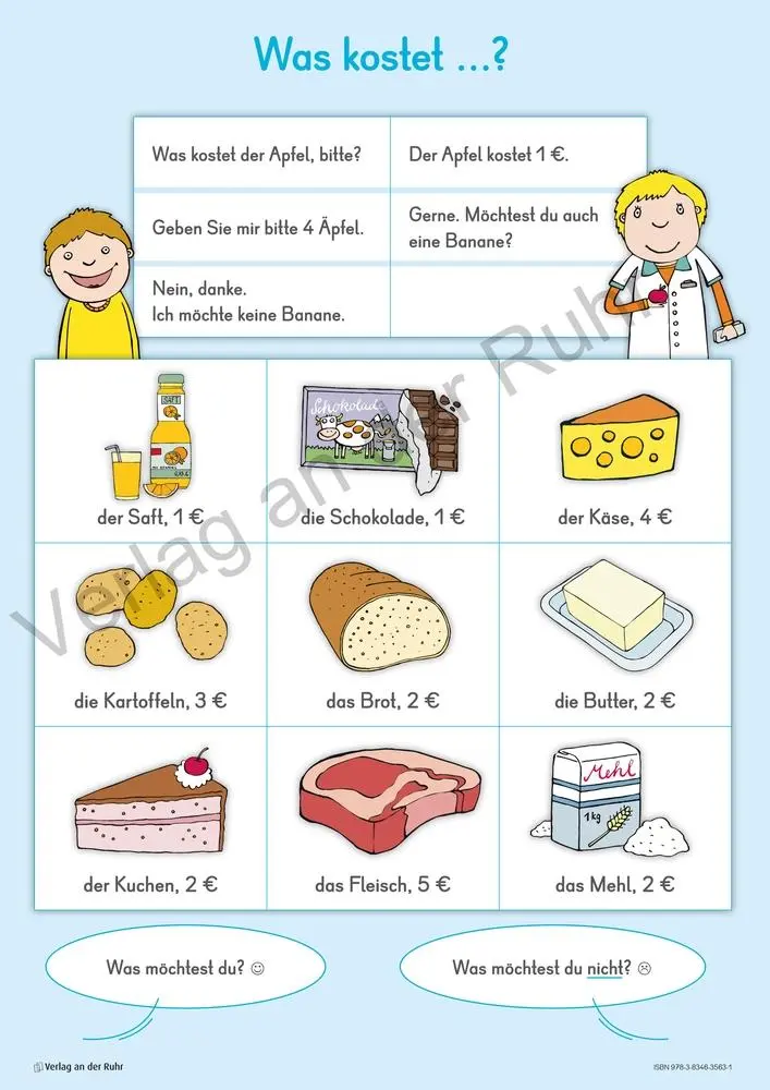 Bild: 9783834635631 | 12 große Merk-Poster DaZ - erste Sätze | Ruhr | Poster | Merk-Poster