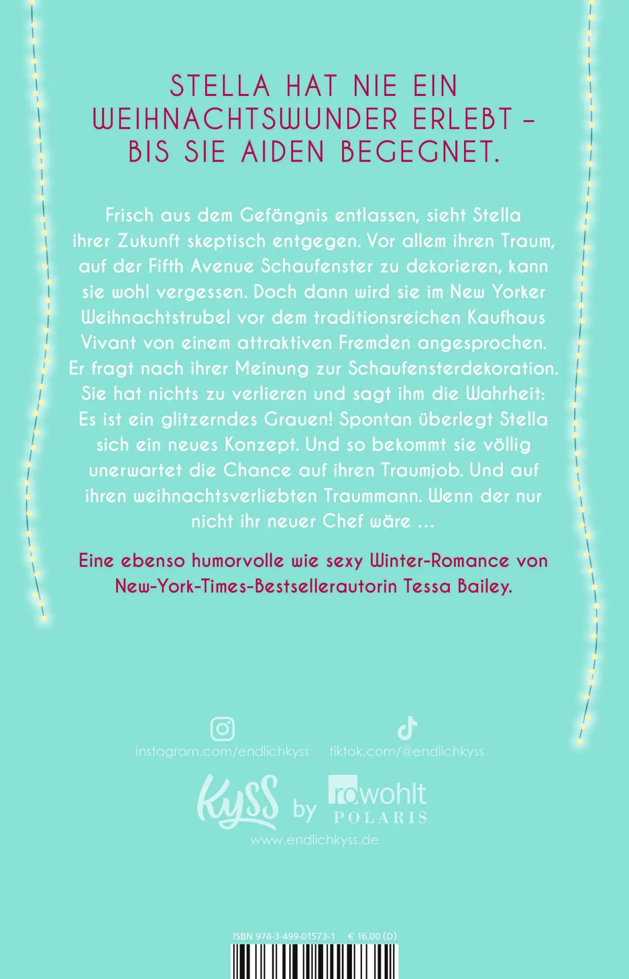 Rückseite: 9783499015731 | Window Shopping - Eine weihnachtliche Versuchung | Tessa Bailey | Buch