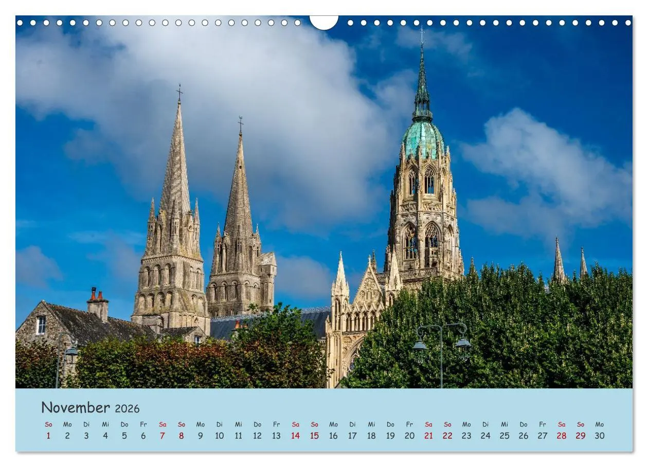 Bild: 9783516215731 | Unterwegs in der Normandie (Wandkalender 2026 DIN A3 quer),...