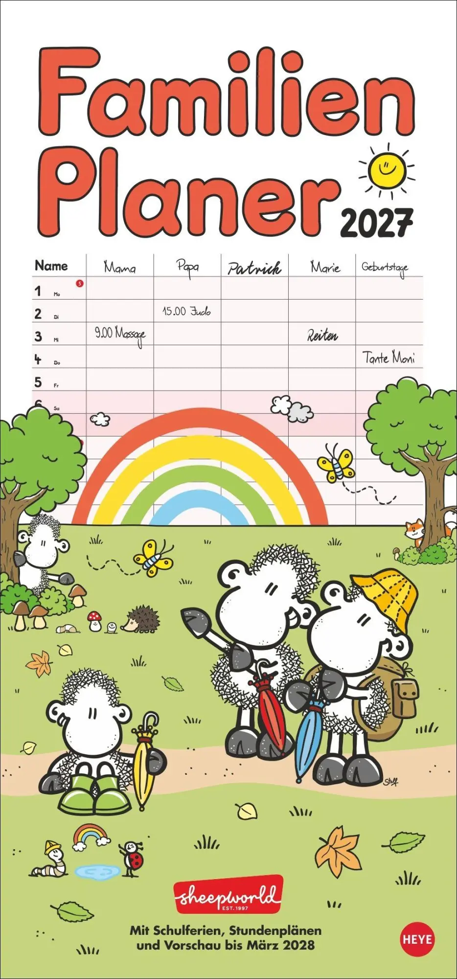 Cover: 9783756415731 | sheepworld Familienplaner 2027 | Heye | Kalender | Spiralbindung
