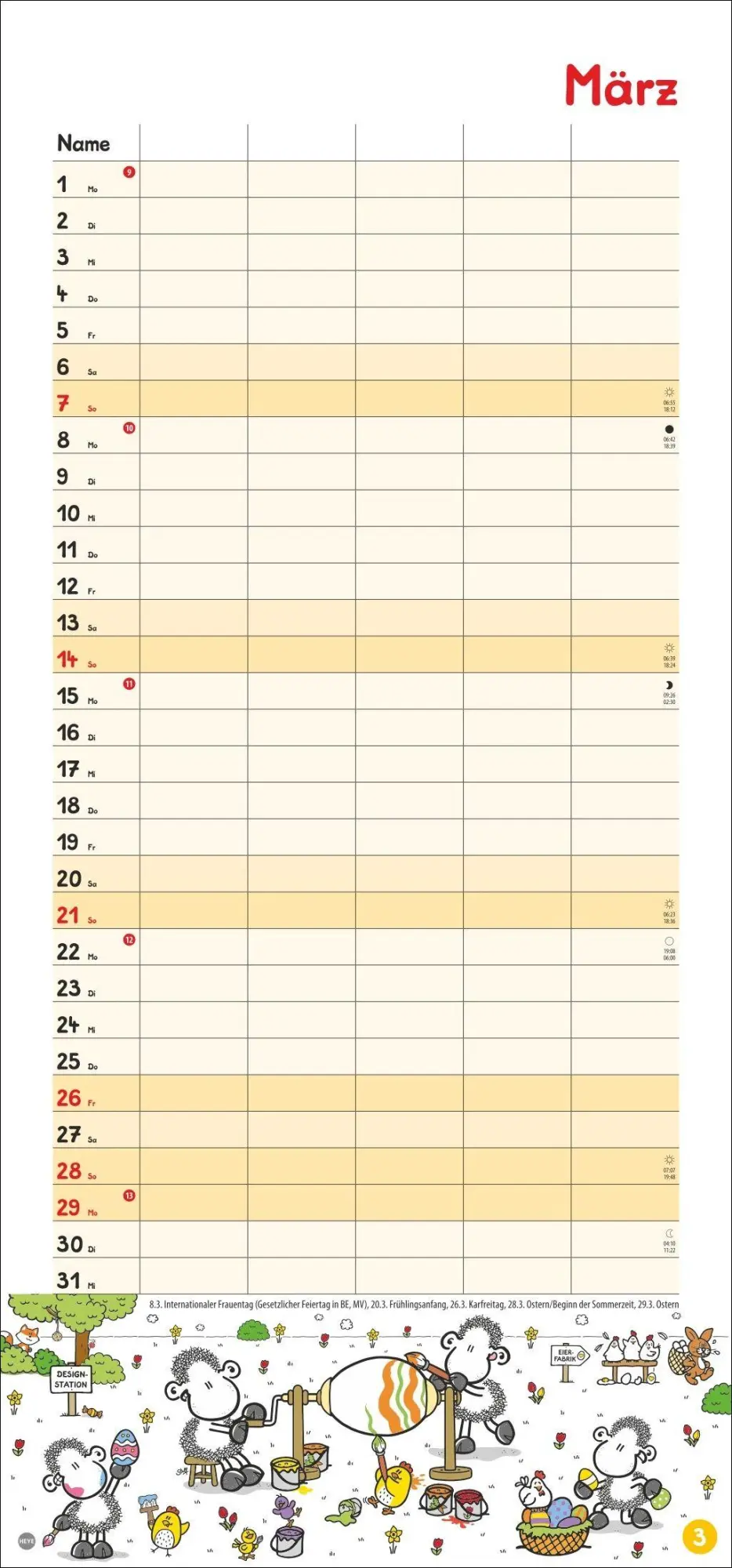 Bild: 9783756415731 | sheepworld Familienplaner 2027 | Heye | Kalender | Spiralbindung
