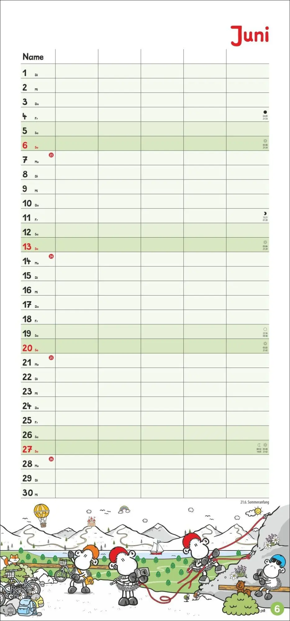 Bild: 9783756415731 | sheepworld Familienplaner 2027 | Heye | Kalender | Spiralbindung