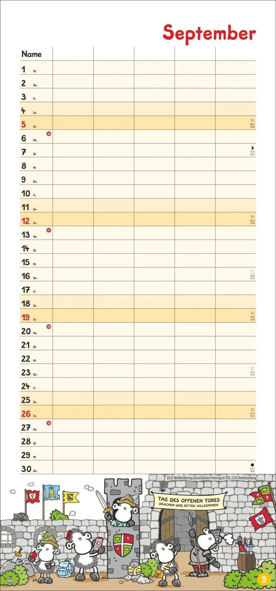 Bild: 9783756415731 | sheepworld Familienplaner 2027 | Heye | Kalender | Spiralbindung