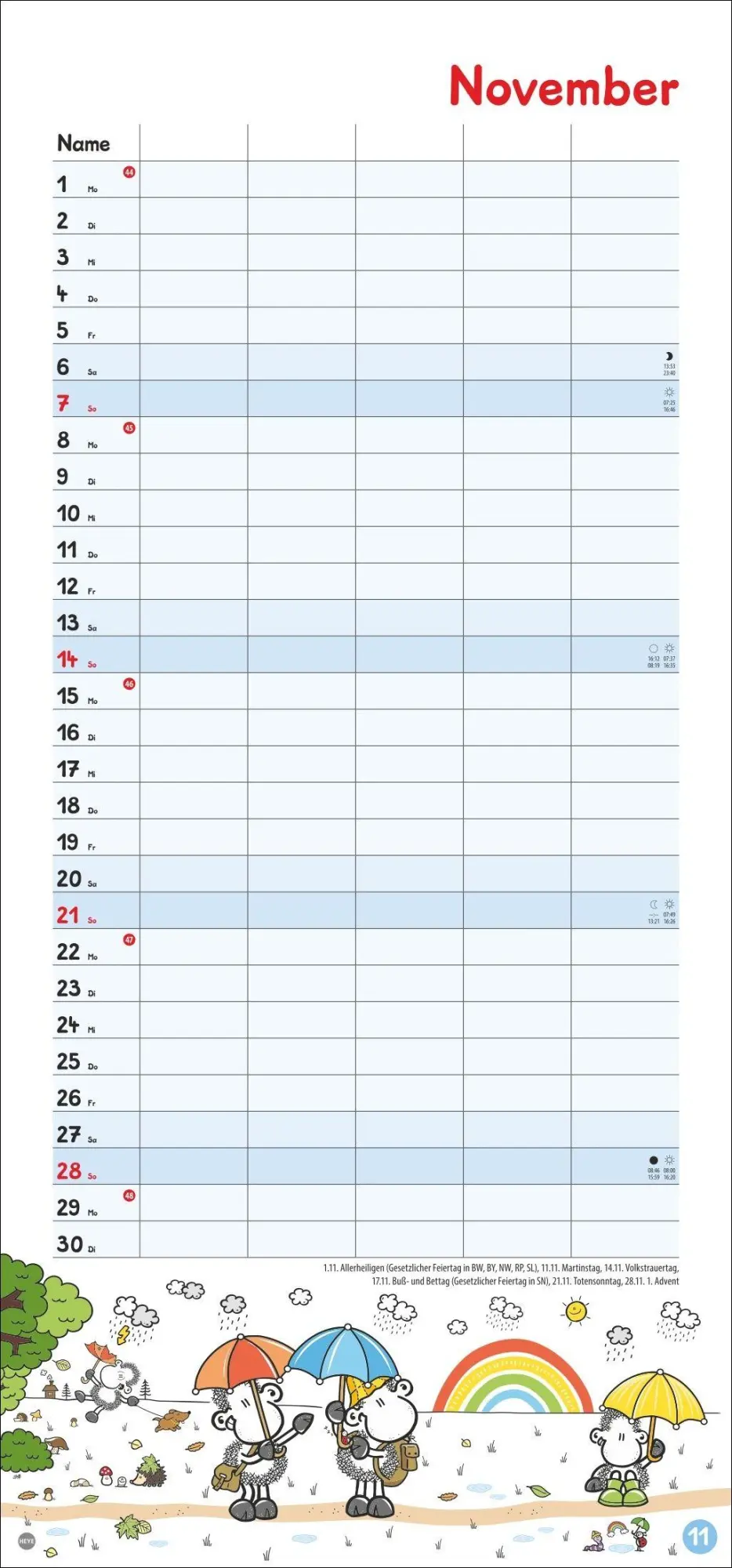 Bild: 9783756415731 | sheepworld Familienplaner 2027 | Heye | Kalender | Spiralbindung