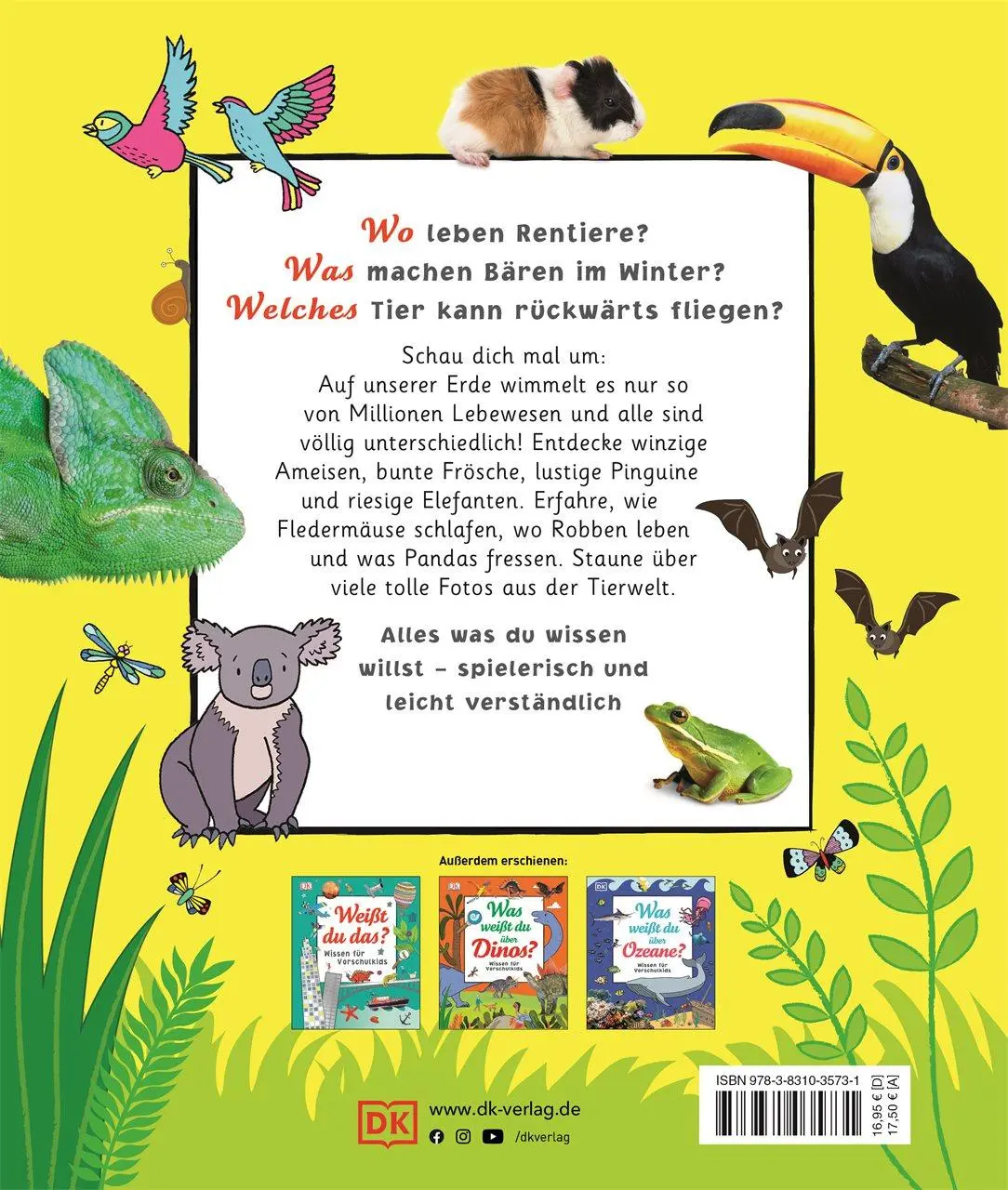 Rückseite: 9783831035731 | Was weißt du über Tiere? | DK Verlag - Kids | Buch | 224 S. | Deutsch