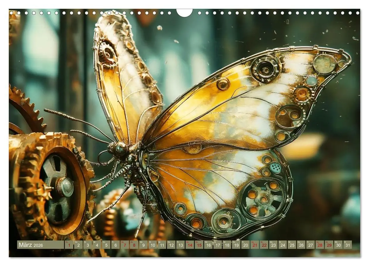 Bild: 9783457355831 | Die fantastische Welt der Steampunk-Insekten (Wandkalender 2026 DIN...