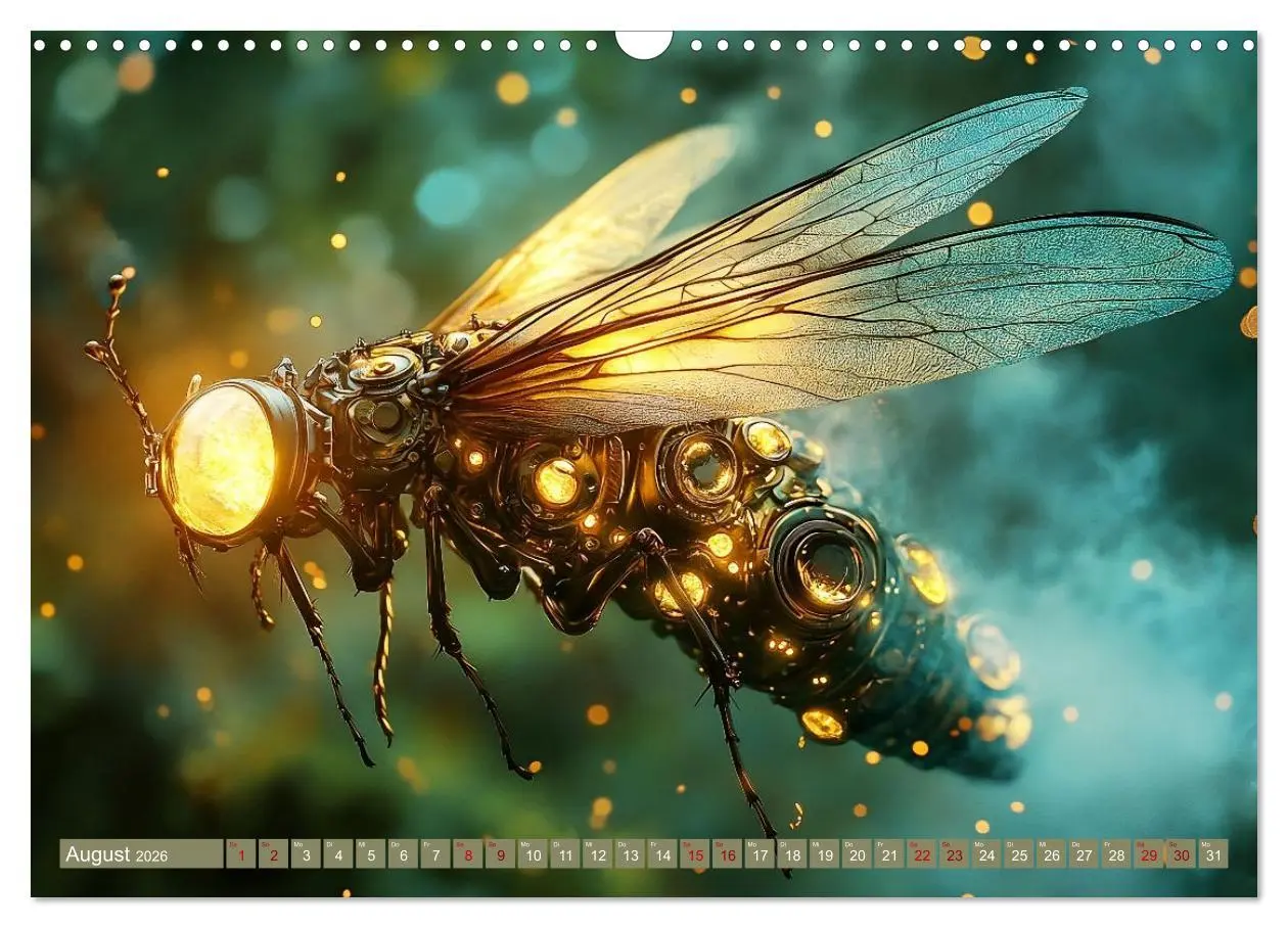 Bild: 9783457355831 | Die fantastische Welt der Steampunk-Insekten (Wandkalender 2026 DIN...