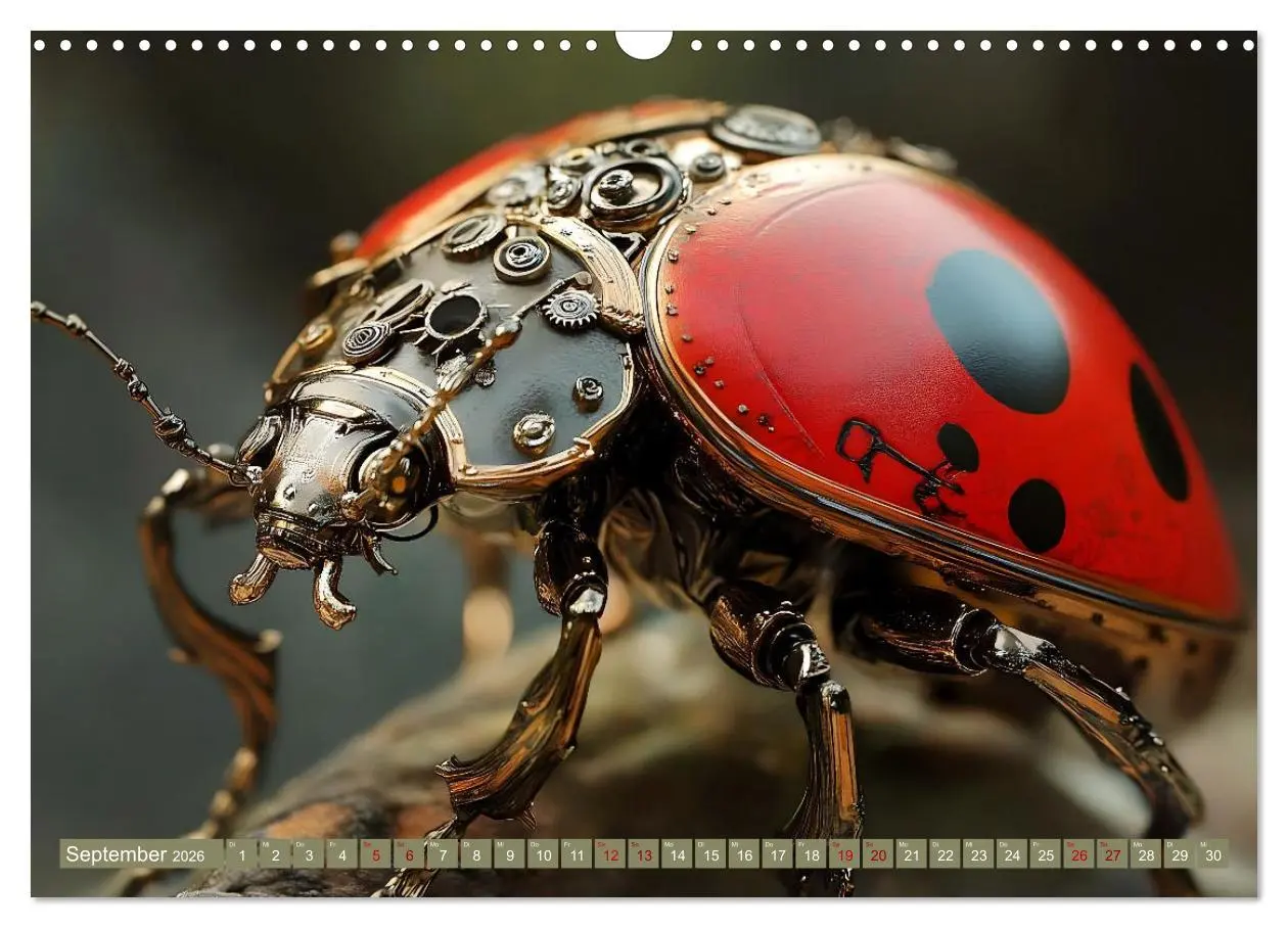 Bild: 9783457355831 | Die fantastische Welt der Steampunk-Insekten (Wandkalender 2026 DIN...