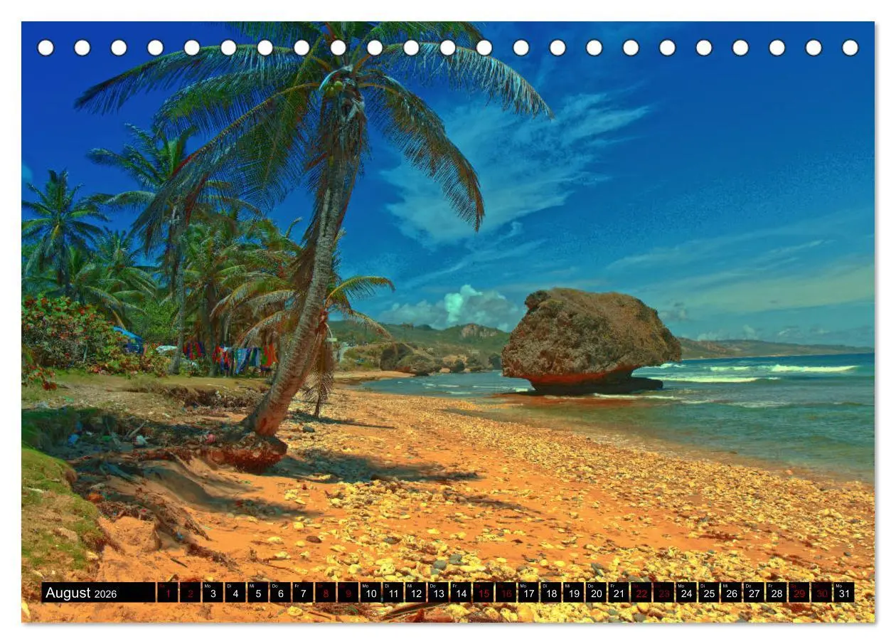 Bild: 9783457805831 | Barbados (Tischkalender 2026 DIN A5 quer), CALVENDO Monatskalender