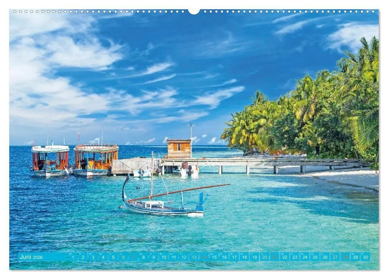 Bild: 9783516685831 | Die Malediven: Fluchtpunkt Sehnsucht (Wandkalender 2026 DIN A2...