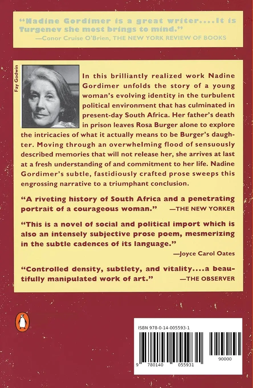 Rückseite: 9780140055931 | Burger's Daughter | Nadine Gordimer | Taschenbuch | Englisch | 1980