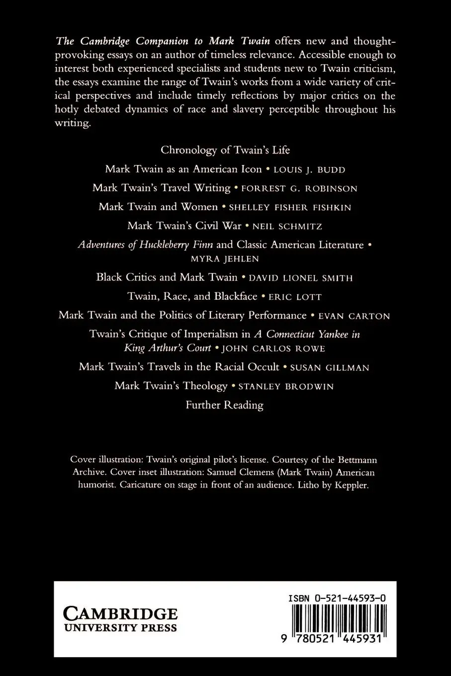 Rückseite: 9780521445931 | Cambridge Companion to Mark Twain | Forrset G. Robinson | Taschenbuch