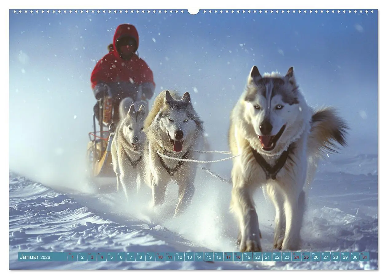 Bild: 9783457415931 | Schlittenhund Träume (hochwertiger Premium Wandkalender 2026 DIN A2...
