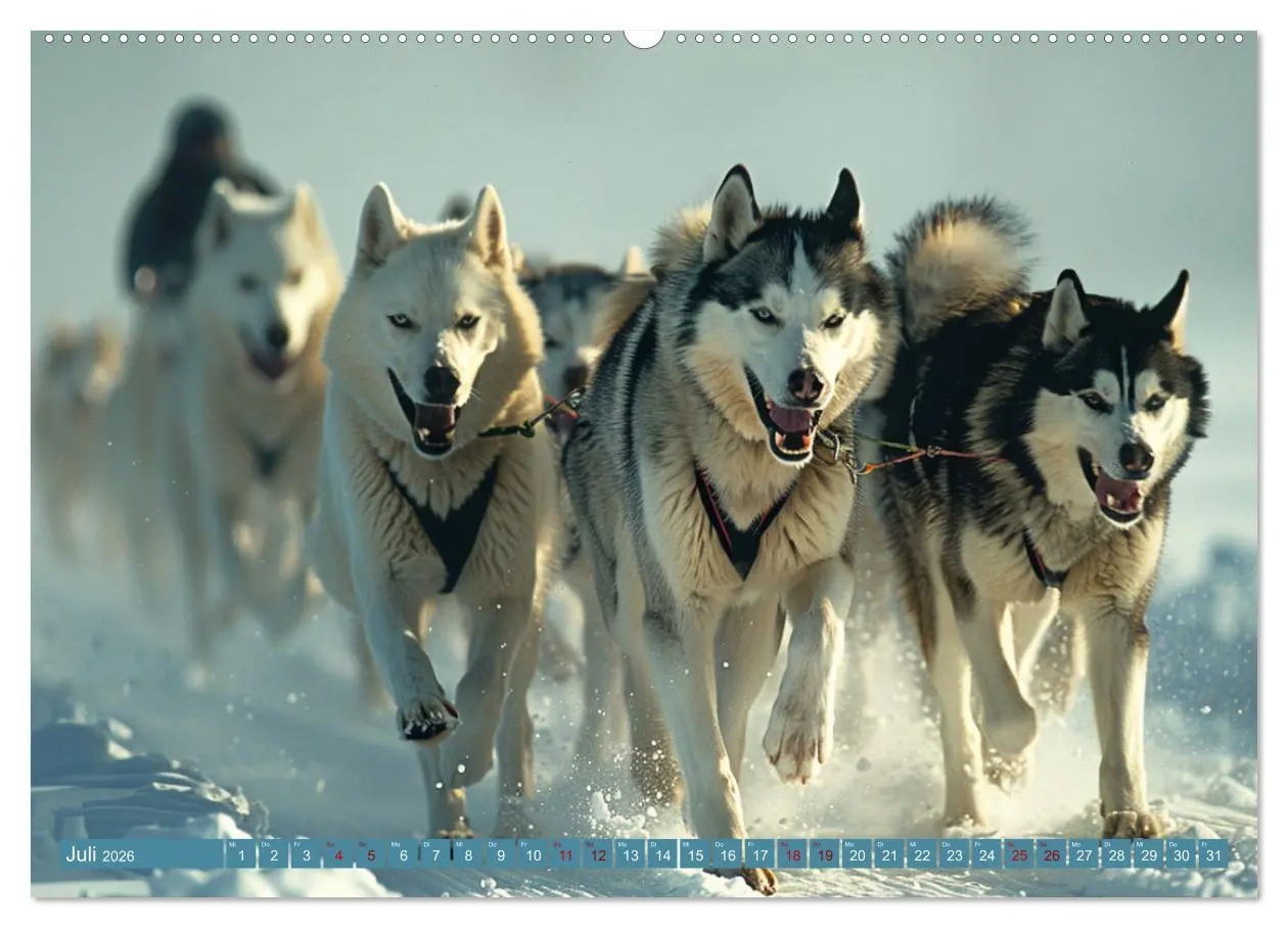 Bild: 9783457415931 | Schlittenhund Träume (hochwertiger Premium Wandkalender 2026 DIN A2...