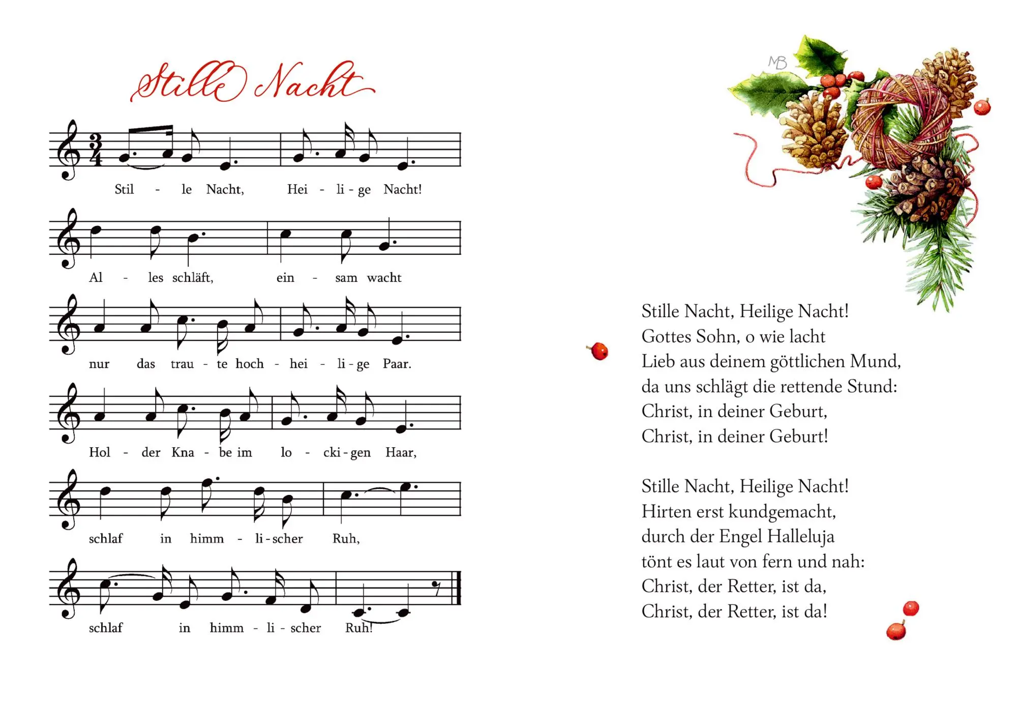 Bild: 9783649645931 | Stille Nacht, heilige Nacht | Gedichte, Lieder und Gedanken | Bastin