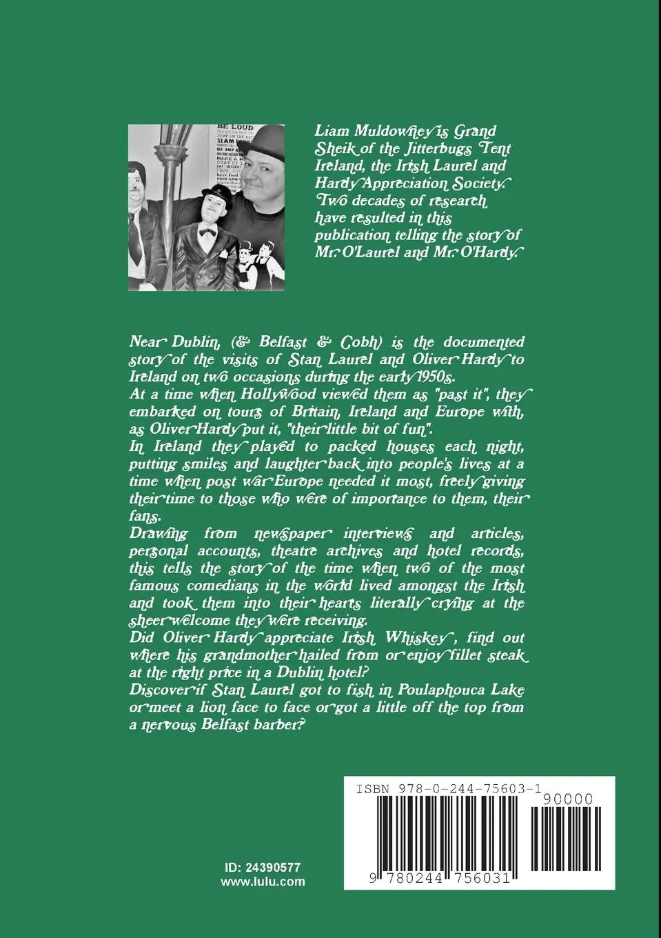 Rückseite: 9780244756031 | "Near Dublin" | Liam Muldowney | Taschenbuch | Englisch | 2019