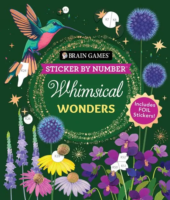 Cover: 9781639386031 | Brain Games - Sticker by Number: Whimsical Wonders (24 Images to...
