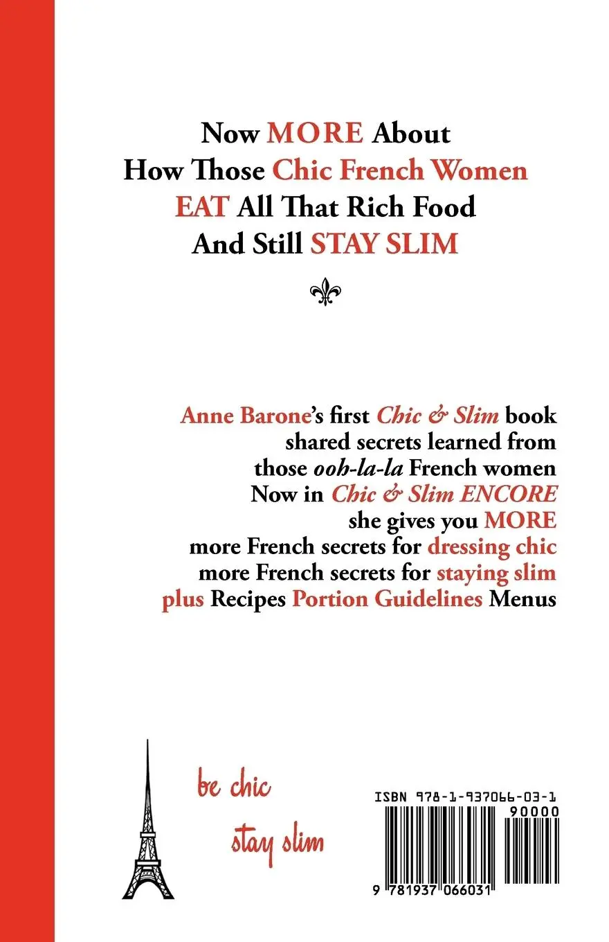 Rückseite: 9781937066031 | Chic &amp; Slim Encore | Anne Barone | Taschenbuch | Englisch | 2011