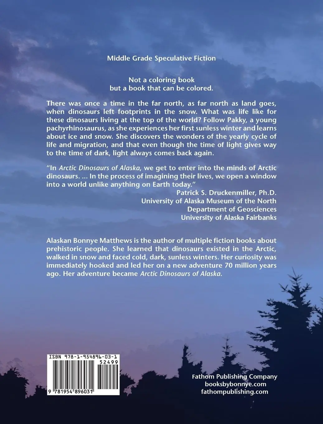 Rückseite: 9781954896031 | Arctic Dinosaurs of Alaska | Bonnye Matthews | Buch | Gebunden | 2022