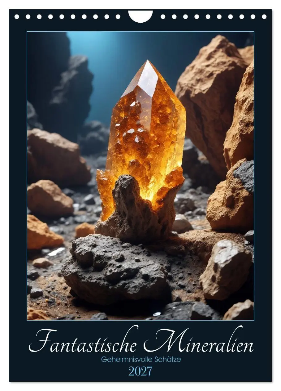 Cover: 9783569106031 | Fantastische Mineralien - Geheimnisvolle Schätze (Wandkalender 2027...