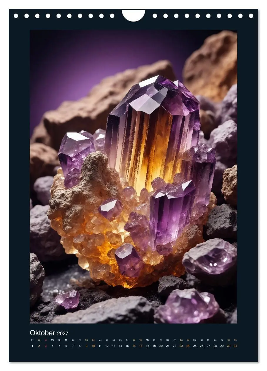Bild: 9783569106031 | Fantastische Mineralien - Geheimnisvolle Schätze (Wandkalender 2027...