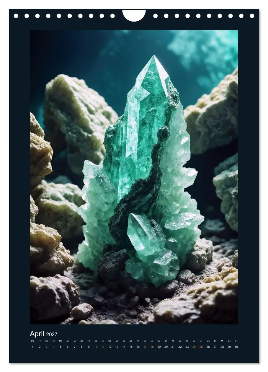 Bild: 9783569106031 | Fantastische Mineralien - Geheimnisvolle Schätze (Wandkalender 2027...