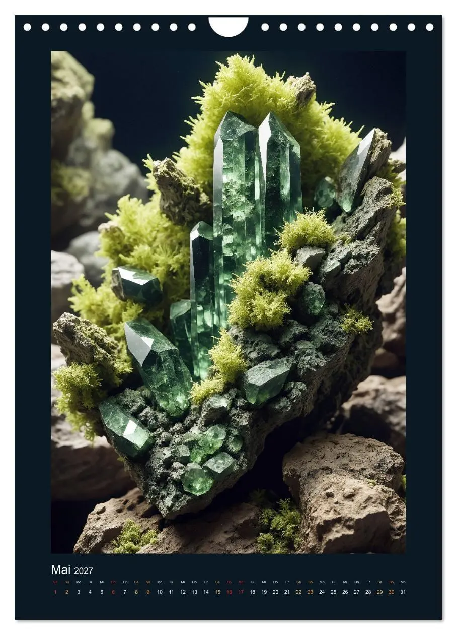 Bild: 9783569106031 | Fantastische Mineralien - Geheimnisvolle Schätze (Wandkalender 2027...