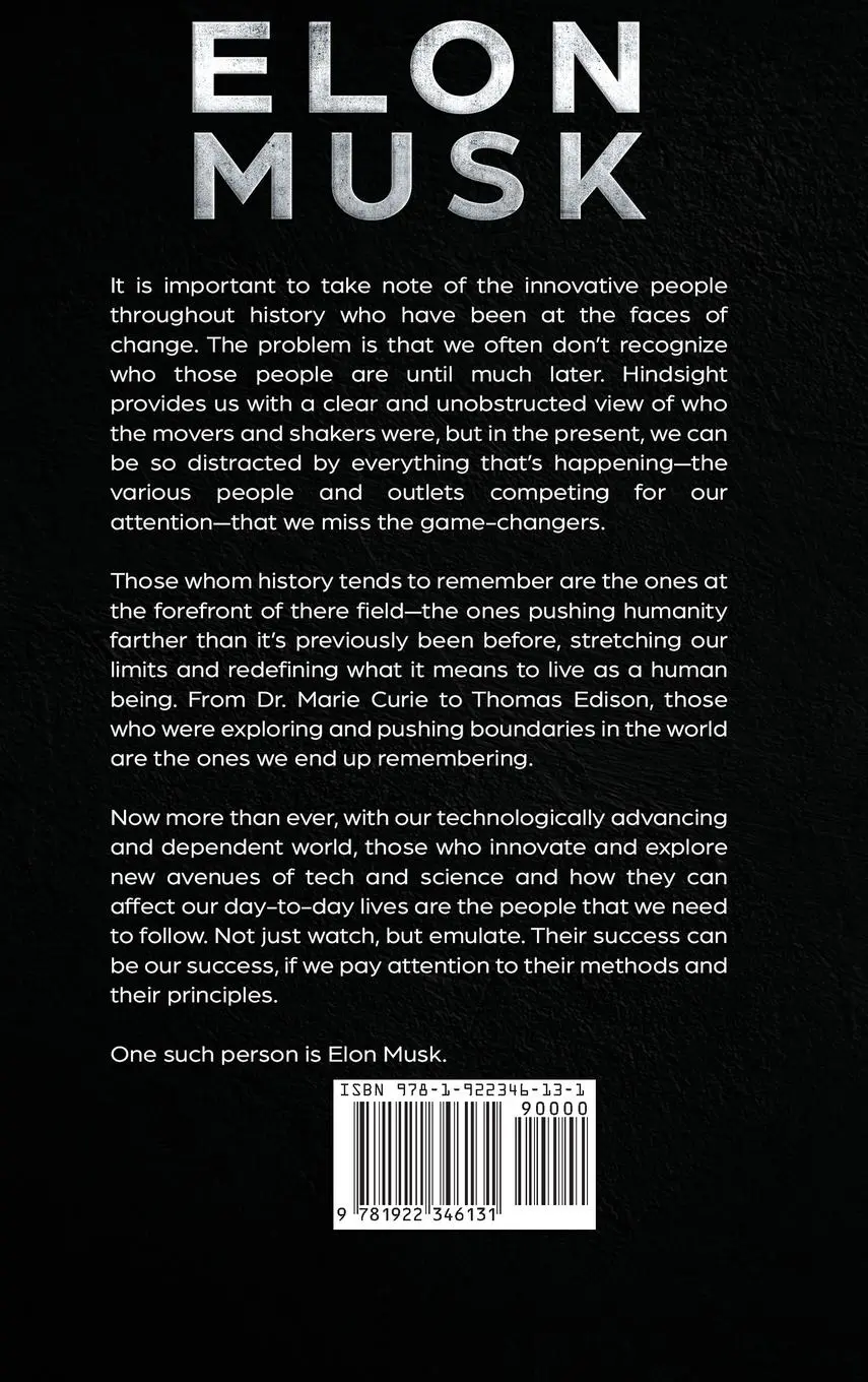 Rückseite: 9781922346131 | Elon Musk | Olivia Tomlinson | Buch | Gebunden | Englisch | 2020
