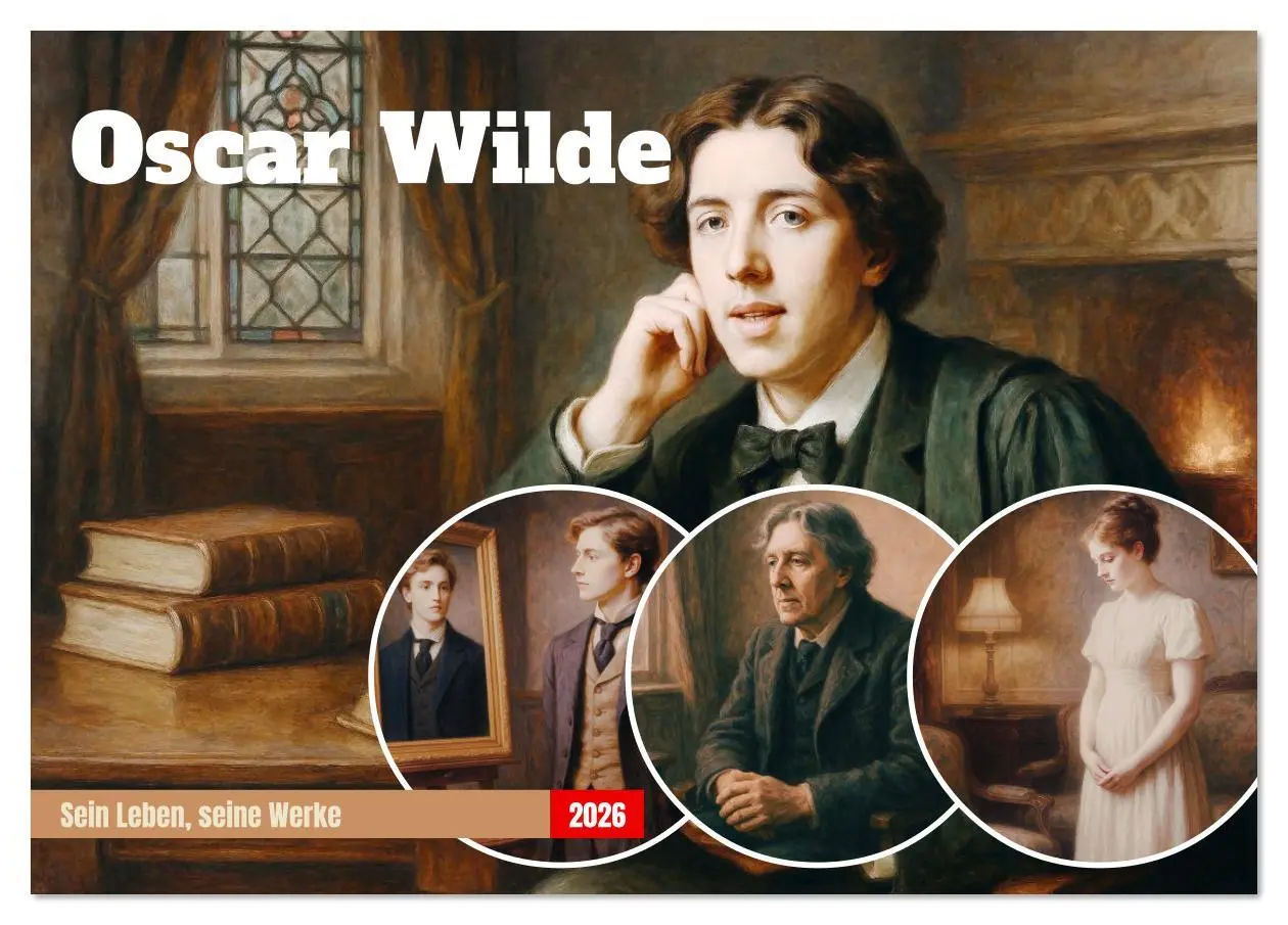 Cover: 9783516626131 | Oscar Wilde (Tischkalender 2026 DIN A5 quer), CALVENDO Monatskalender