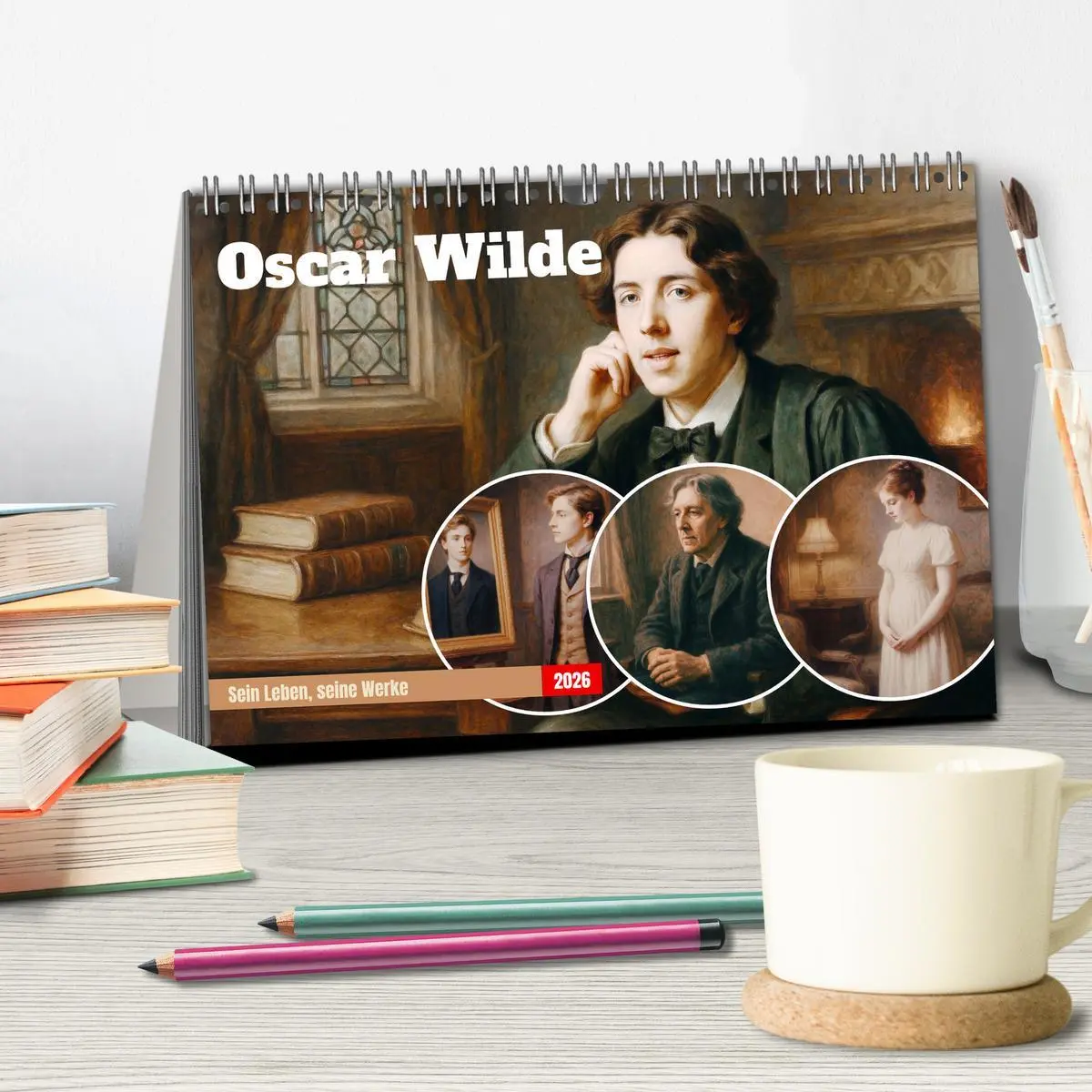 Bild: 9783516626131 | Oscar Wilde (Tischkalender 2026 DIN A5 quer), CALVENDO Monatskalender