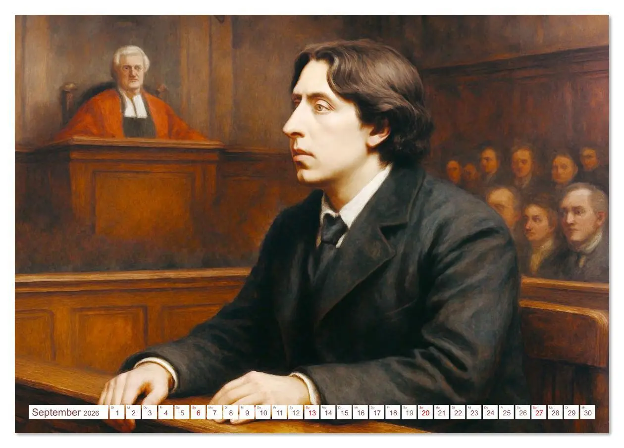 Bild: 9783516626131 | Oscar Wilde (Tischkalender 2026 DIN A5 quer), CALVENDO Monatskalender
