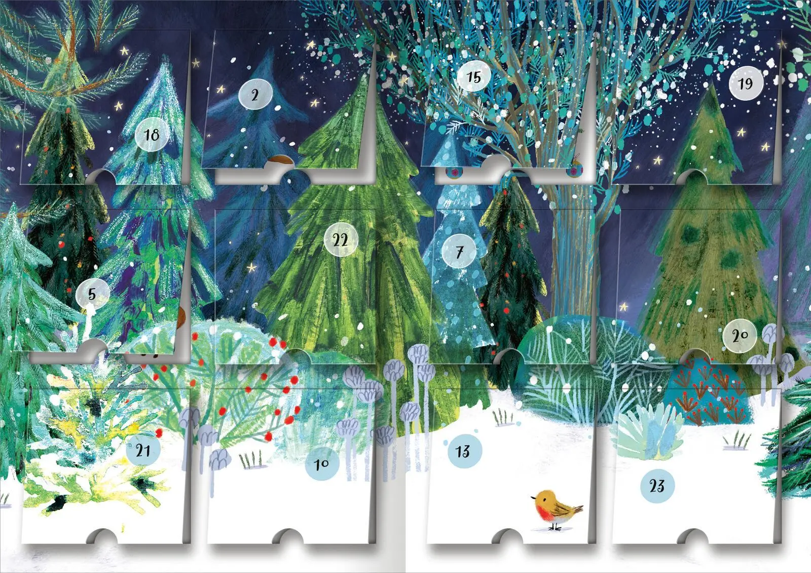 Bild: 4014489136231 | Mein Adventskalender mit Stickern | Mit 24 Türchen und großem Poster