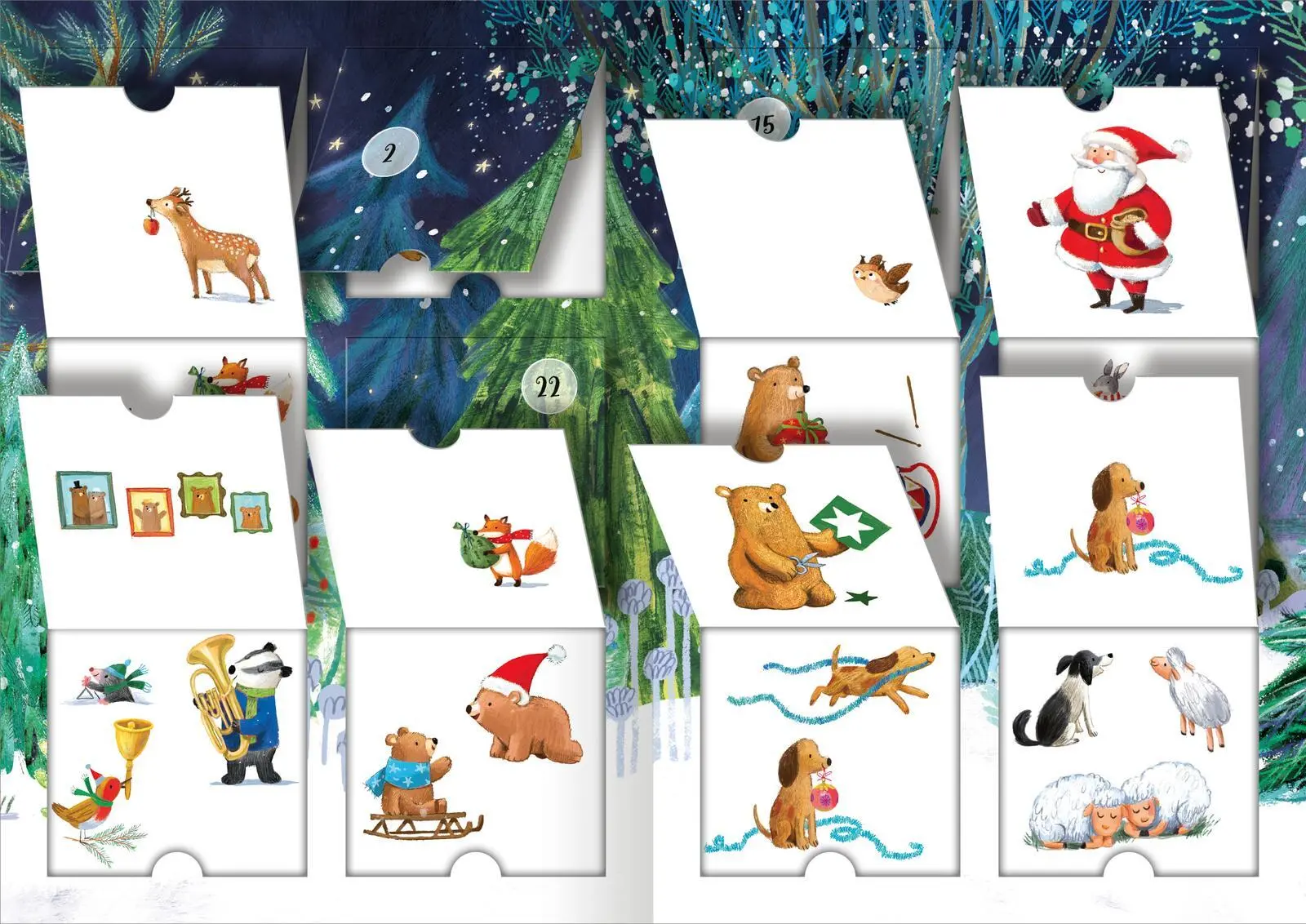 Bild: 4014489136231 | Mein Adventskalender mit Stickern | Mit 24 Türchen und großem Poster