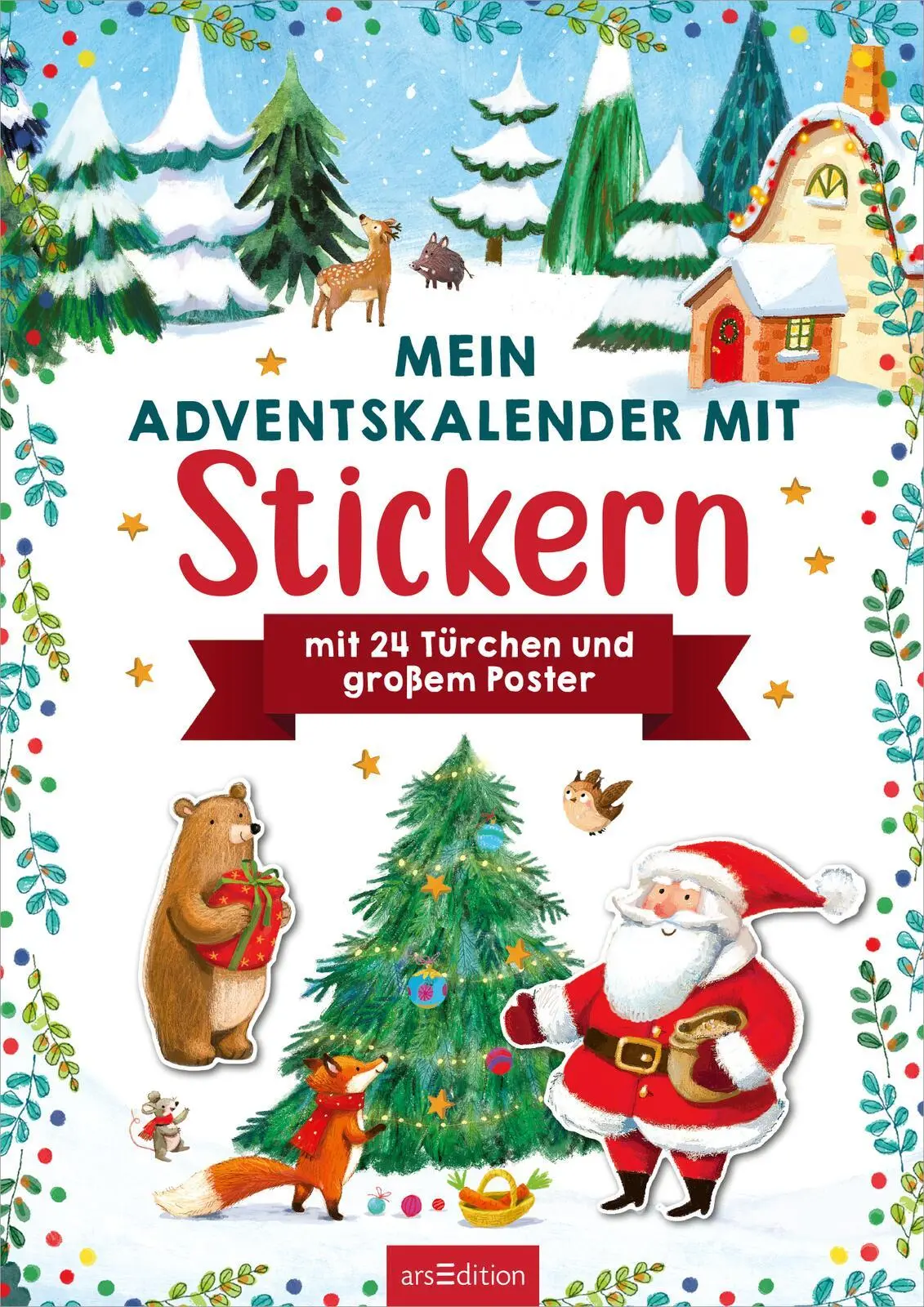 Bild: 4014489136231 | Mein Adventskalender mit Stickern | Mit 24 Türchen und großem Poster